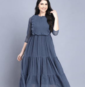 Women Long Sleeves A-line Gowns